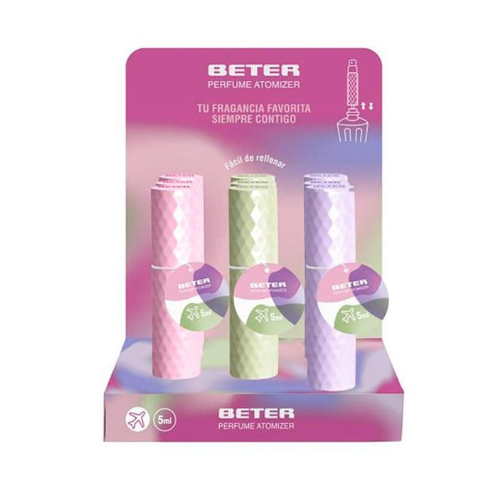 Pack De 9 Unidades - Atomizador Recargable Para Perfume, Colores Surtidos, 5 Ml