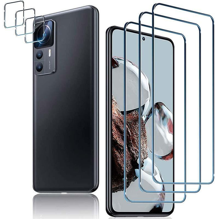 Pack De Accesorios Xiaomi 12t Pro Con 3 Protectores De Pantalla + 3 Protectores De Cámara