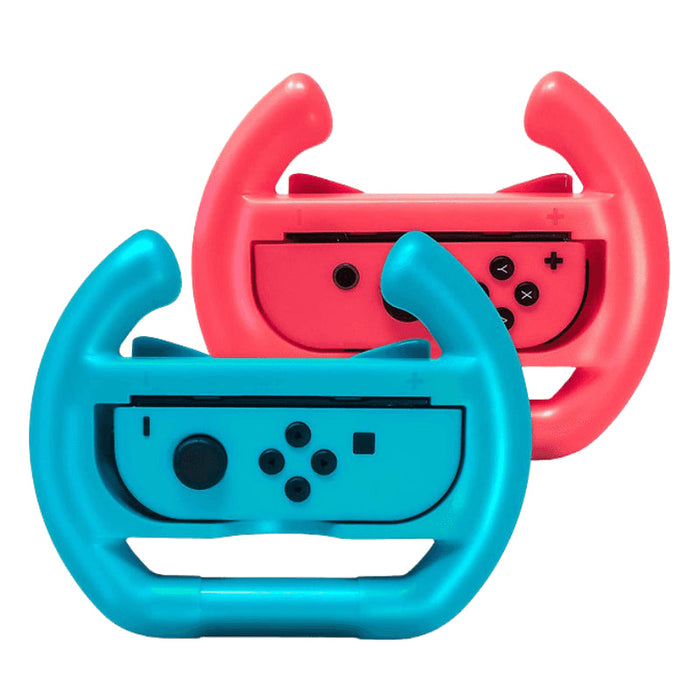 Pack De Volantes Para Joy-Con De N-Switch / Switch Oled Dobe Tns-852b Rojo Y Azul