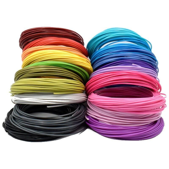 Pack Filamento Pla Bolígrafo 3d 1.75mm 10m X 20 Unidades Diferentes Colores