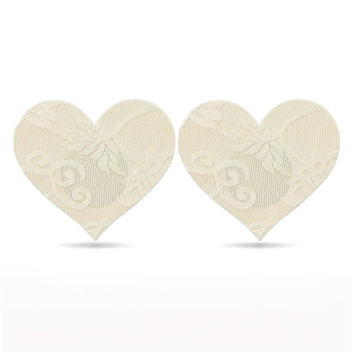 Pack Pezoneras Flor Y Corazón Beige
