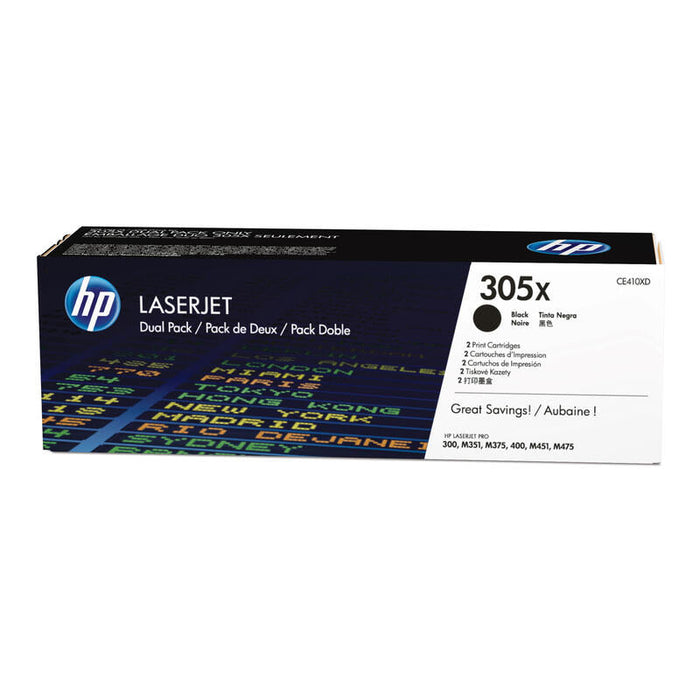 Pack Toner Original Hp 305x Negro - Ce410xd Pag-4000