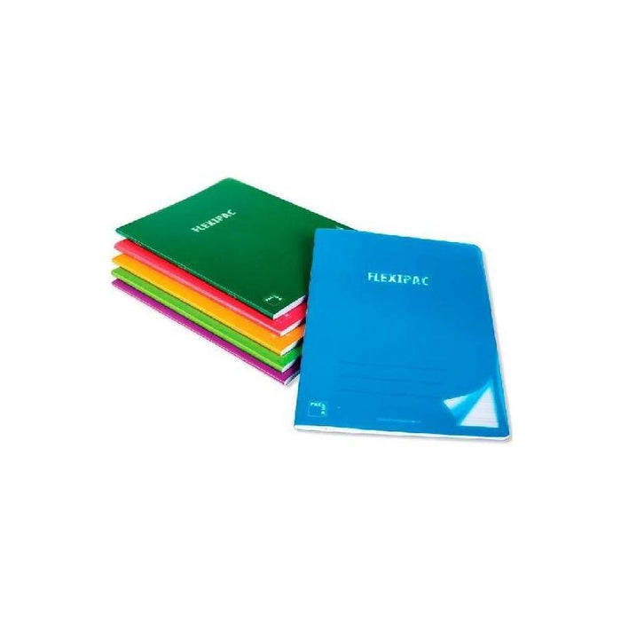 Pacsa Libreta Flexipac A4 48h 90gr 8x8 Tapas Pp Translúcido Flexible Pack 6 C/Surtidos
