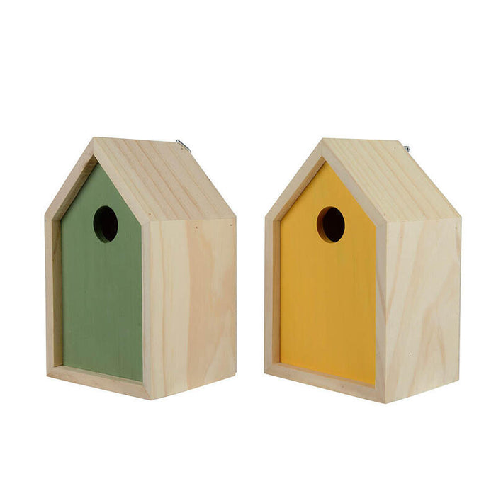 Pajarera Madera De Pino 10 X 13 X 20 Cm