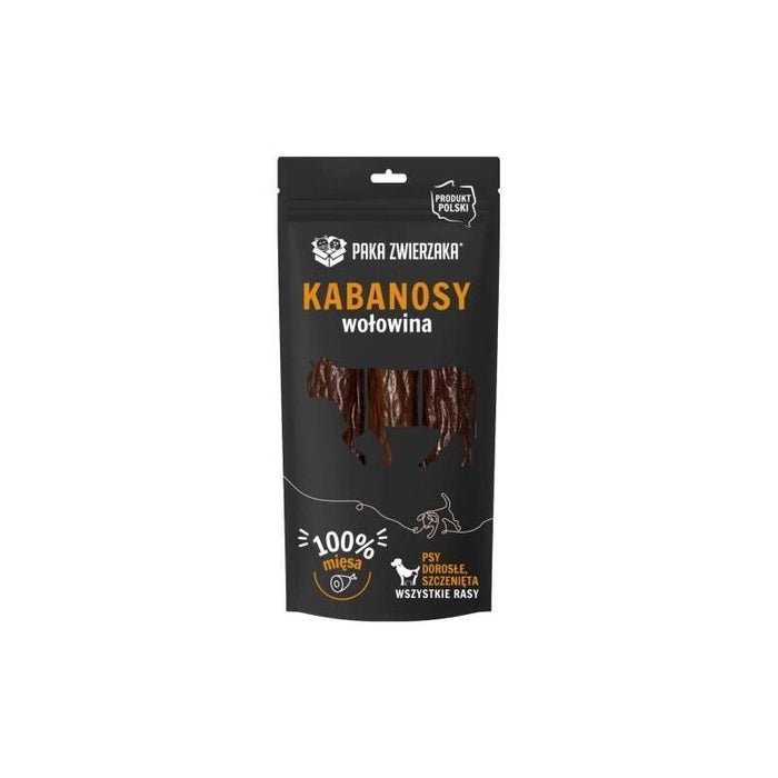 Paka Zwierzaka Beef Kabanos Sausages - Premio Para Perros - 80g