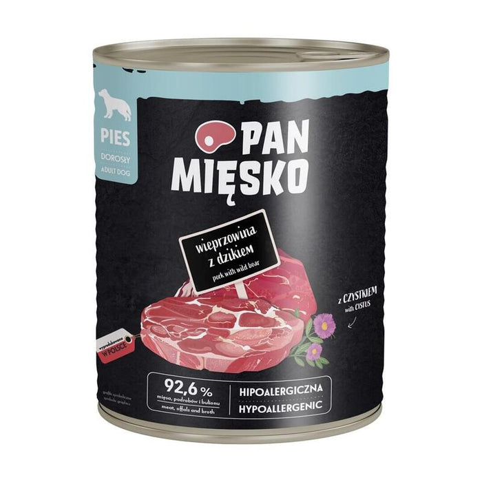 Pan Miesko Pork With Wild Boar - Comida Húmeda Para Perros - 800g