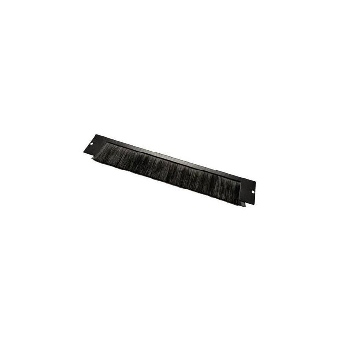 Panel Guiacables Superior/Inferior Para Racks Con Cepillo Color Negro