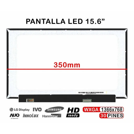 Pantalla Led Brillante De 15.6" Para Portátil Mb156An01-4
