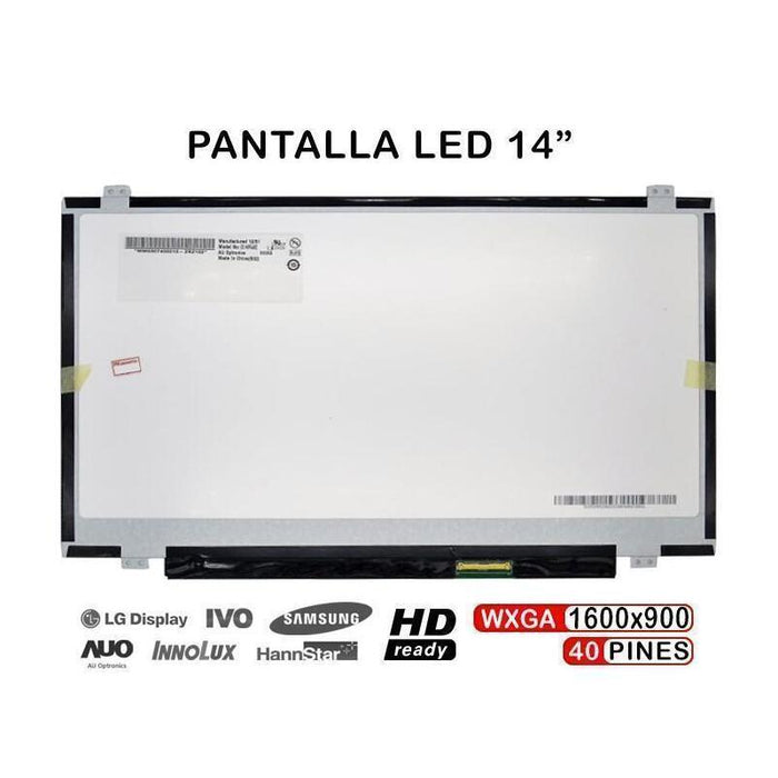 Pantalla Casi Nueva Led 14.0"  Para Portátil B140rw02