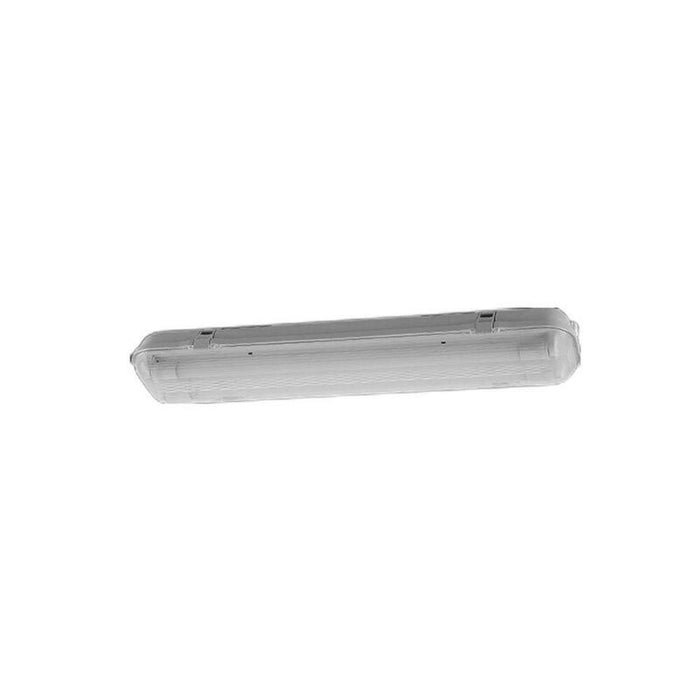 Pantalla Estanca Para 2 Tubos Led 60 Cm, Blanca, Ip65, 660 X 135 X 94 Mm