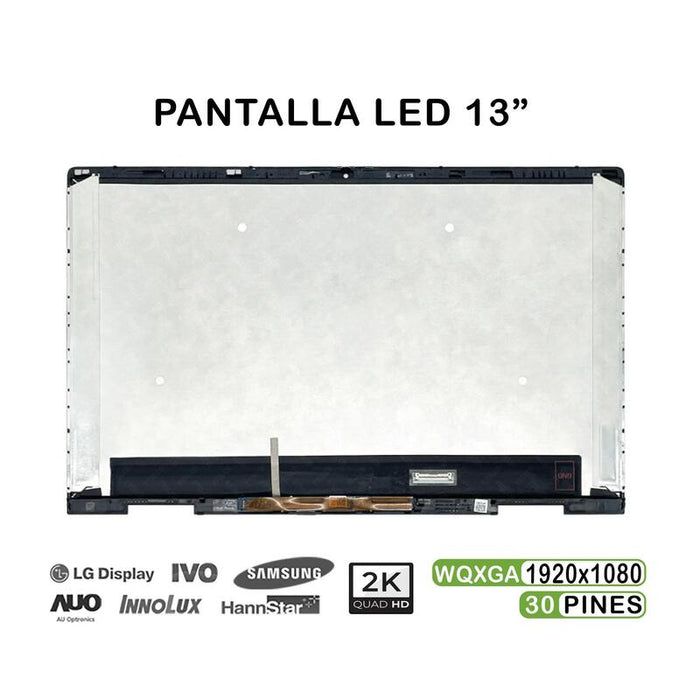Pantalla Led De 13.3" Para Portátil Hp Envy X360 13 Bd 30 Pines Sin Marco