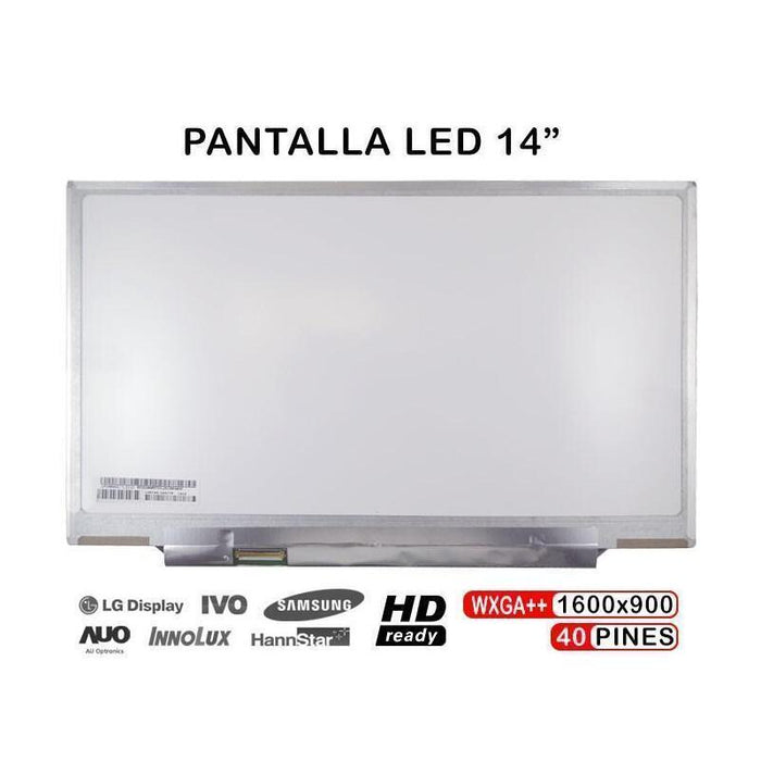 Pantalla Led De 14" Para Portatil Lenovo Thinkpad X1 Carbon Lp140wd2 (Tl) (E1)  Lp140wd2 (Tl) (E2)