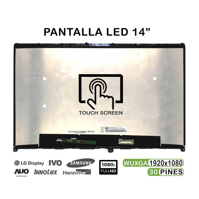 Pantalla Led Táctil Digital De 14" Para Portátil Lenovo Ideapad Flex 5 14iil05 5 14are05 5 14itl05