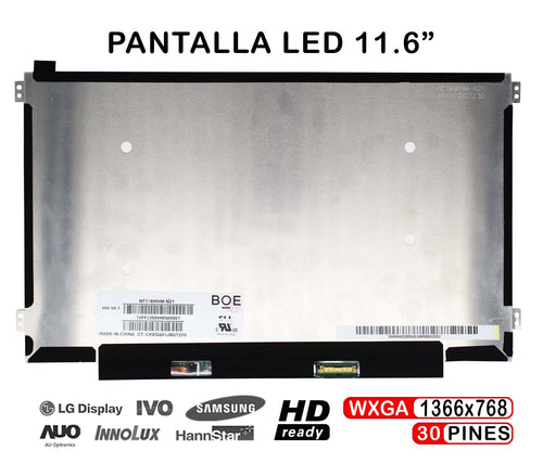 Pantalla Para Portátil Asus Eeebook E202 R205 E202S E202Sa R205T R205Ta Series