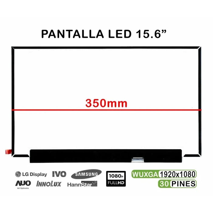 Pantalla Led Brillo De 15.6" Para Portátil B156Han02.1 Hwra