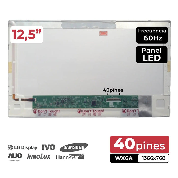 Pantalla Led De 12.5" Para Portátil B125Xw02