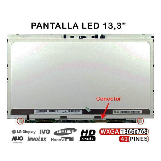 Pantalla Led De 13.3" Para Portátil Lp133Wh5 (Ts) (A1) Lp133Wh5 Tsa1