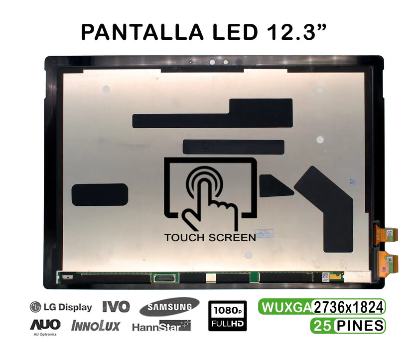Pantalla Led Táctil De 12.3" Para Portátil Microsoft Surface Pro 4 1724