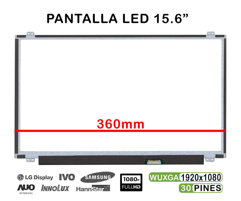 Pantalla Led De 15.6" Para Portátil Msi Ms-16J3