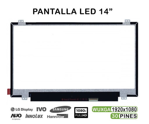 Pantalla Led De 14" Para Portátil N140Hge-Eaa