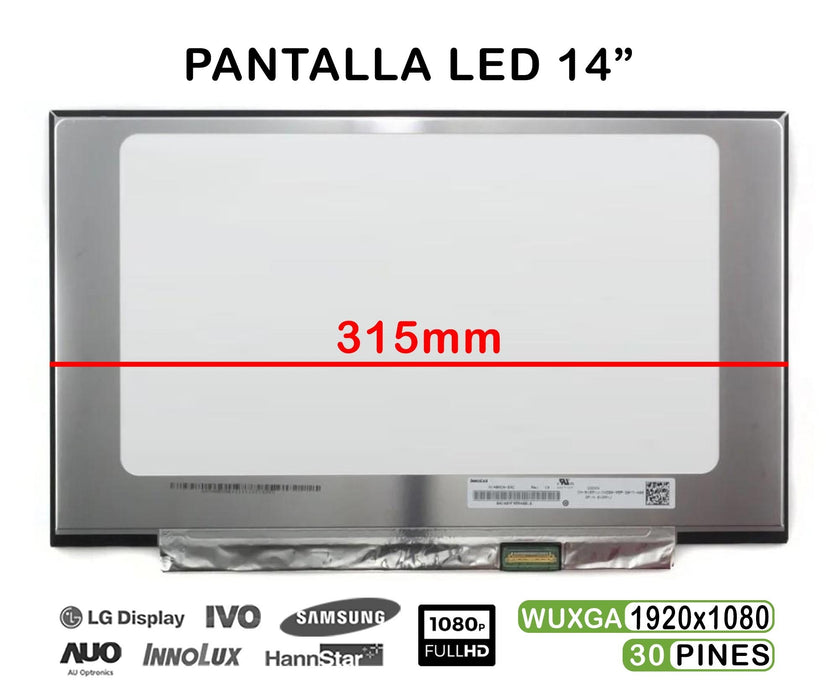 Pantalla Led Mate De 14" Para Portátil Hp Elitebook 1040 G4 Series