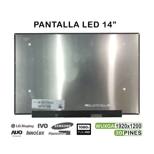 Pantalla Led De 14" Para Portátil Nv140Wum-N44 V8.2