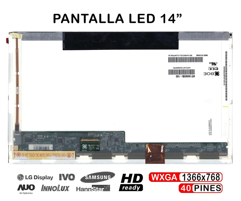 Pantalla Led De 14" Para Portátil Toshiba Satellite L515 L845