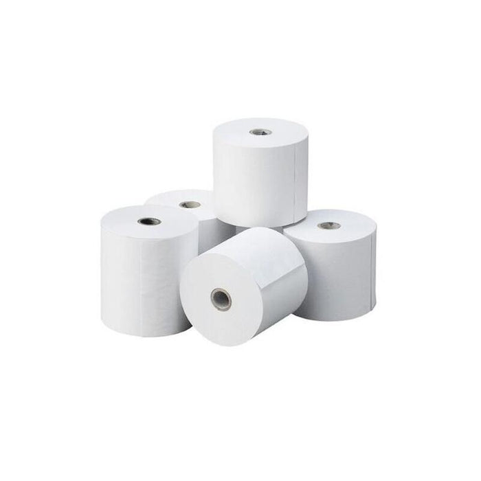 Papel Termico Rollo 80x80x12 Mm Paquete De 6 Rollos (8 Paquetes Por Caja =48 Rollos Por Caja)