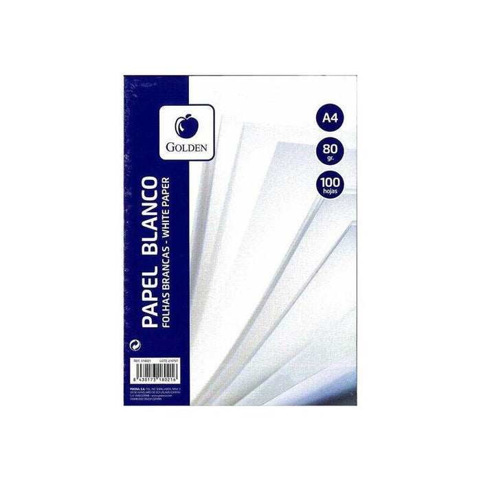 Paquete Folios A4 Blancos 100 Unidades