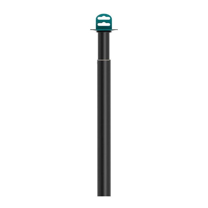 Pata Redonda, Extensible, Modelo 401e, De Acero Con Acabado En Negro, Ø30 X 300/500 Mm