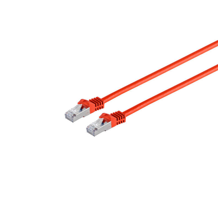 Patchk.Cat7/6a S/Ftp 0,25m Red Rj45 Halogenfrei (Lszh)