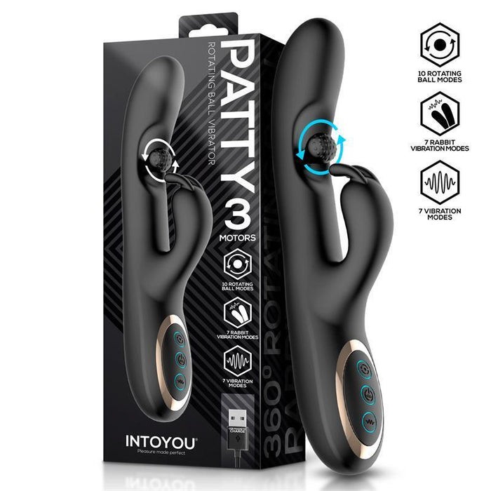 Patty Vibrador Con Bola Rotadora 360º
