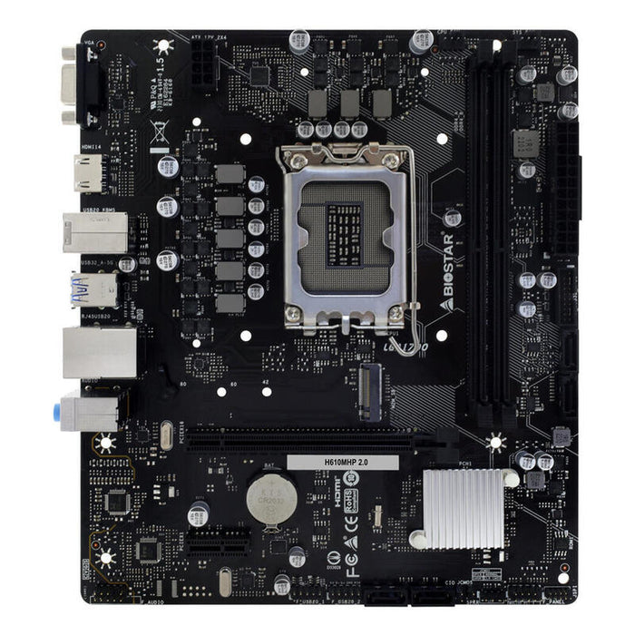 Pb Biostar H610mhp Ver 2.0  Skt 1700 M-Atx Gen 12º/13º/14º  Hdmi Vga 2ddr4 3200mhz Usb3.2 1m.2 Nvme