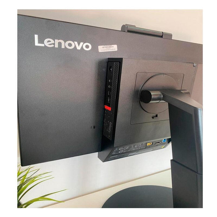 Pc Mini  Reacondicionado Lenovo M920q I5 8th 8gb 256gb Ssd Windows 10 Pro + Monitor Reacondicionado 22 " Negro Caja Original