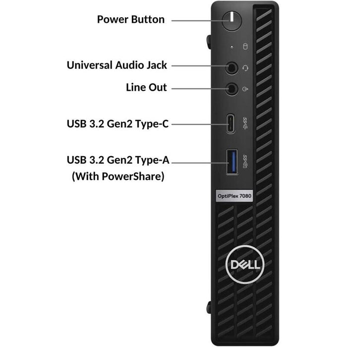 Pc Reacondicionado Dell Optiplex 7080 I5-10500 8gb 256gb Ssd Mini Win11pro 1 Año De Garantia