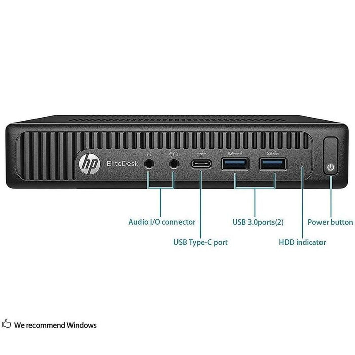 Mini Pc Reacondicionado  Hp Elitedesk 800 G2 Mini I5-6500t 16gb 240gb Ssd Win 11 Pro Instalado 1 Año De Garantia