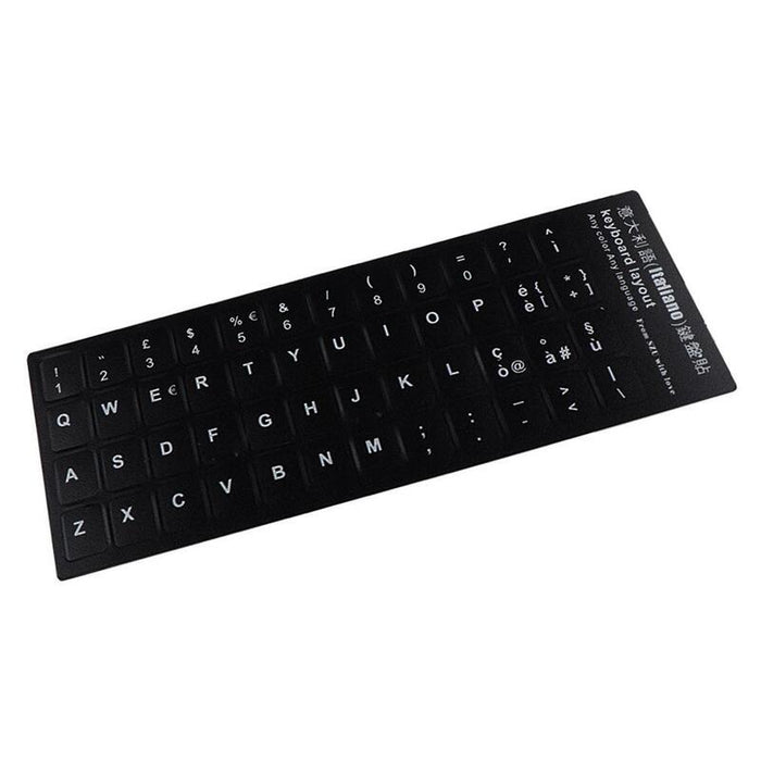 Pegatina Para Convertir Teclado En Idioma Italiano Negro