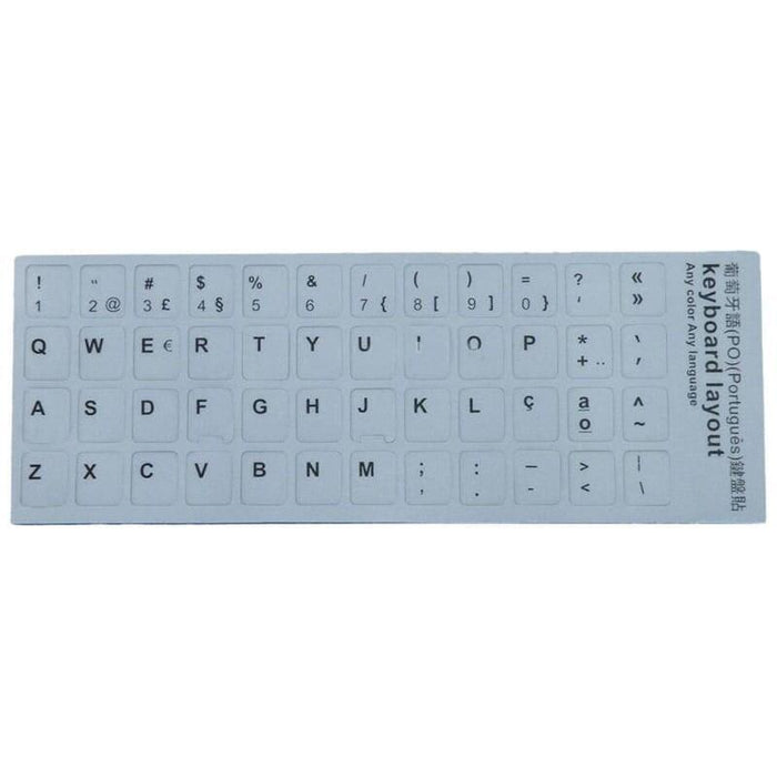 Pegatinas Teclado Portugués Blanco