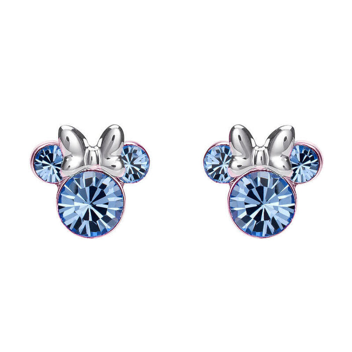 Pendientes Diciembre Minnie Disney Plata