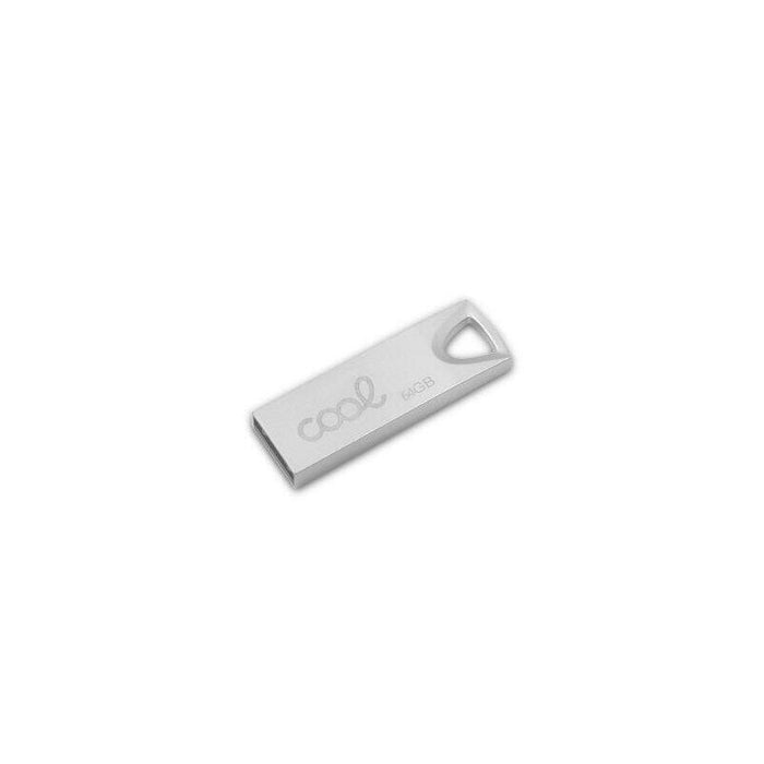 Pendrive 64gb Usb 2.0 Cool Metal Key Plata