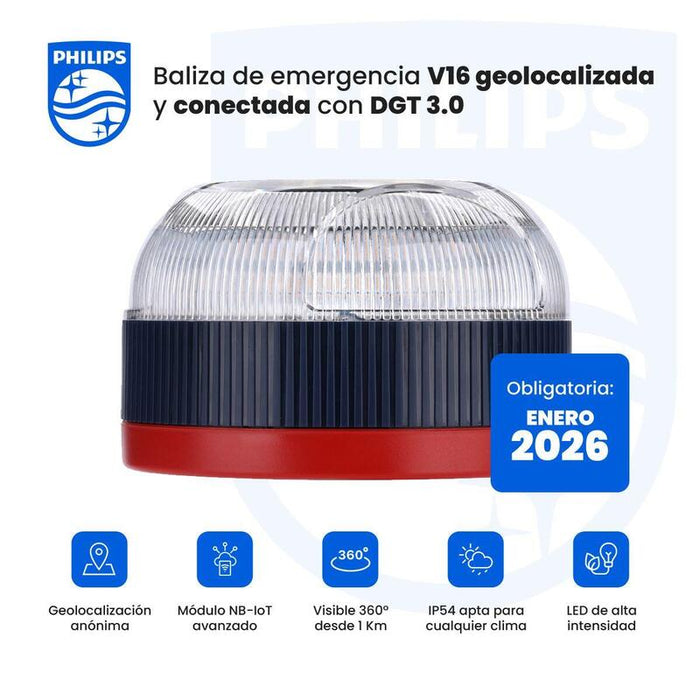 Philips Baliza Conetada Dgt 3.0 Homologada V16