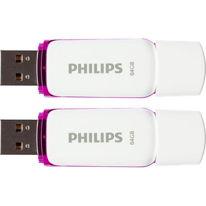 Philips Usb 2.0 2-Pack   64gb Snow Edition Magic Purple