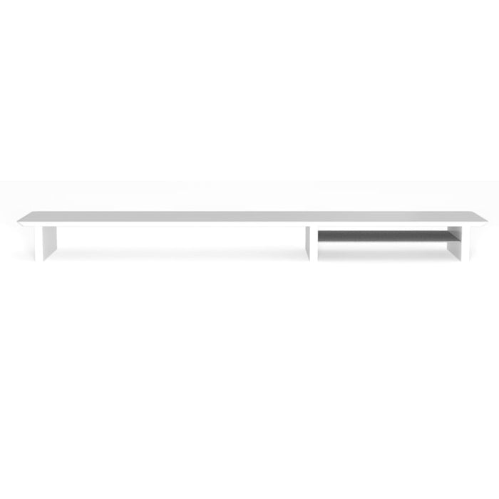 Phoenix Harmony Estante Elevador De Monitor En Madera Para Escritorio Blanco Con Bandeja Forrada En Fieltro