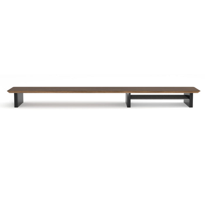 Phoenix Harmony Estante Elevador De Monitor En Madera Para Escritorio Walnut Con Bandeja Forrada En Fieltro