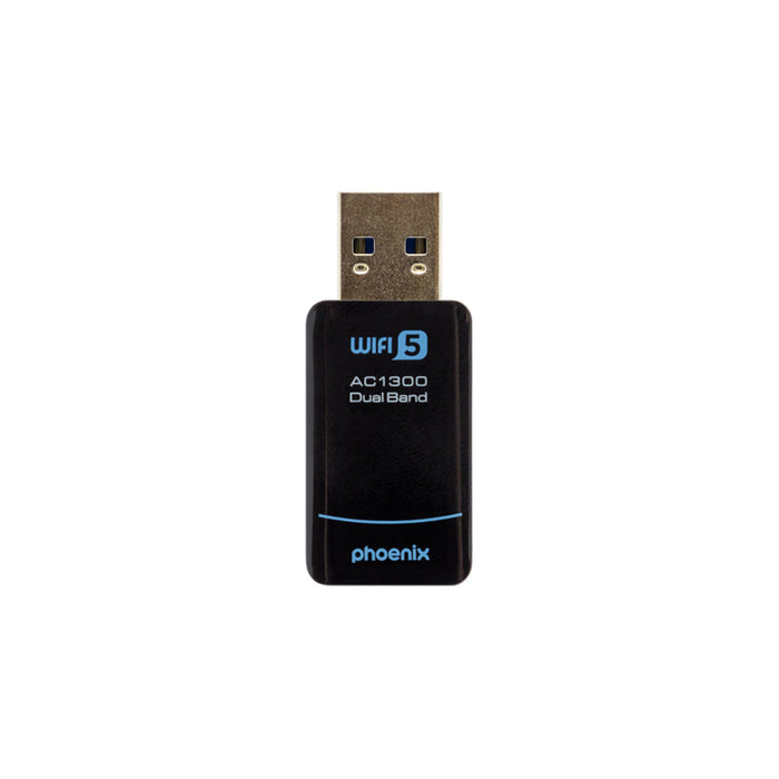 Phoenix Nano Adaptador Usb Receptor Red Inalámbrico 1300mbps Dual Band