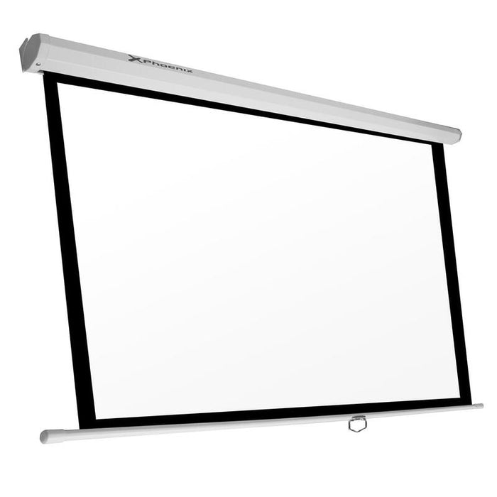 Phoenix Pantalla Manual Videoproyector Pared Y Techo 100´´ Ratio 4:3 / 16:9 2m X 1.5m Posicion Ajustable / Carcasa Blanca / Tela Super Resistente