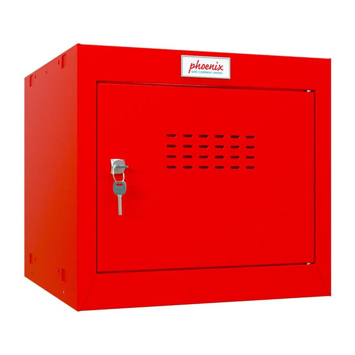 Phoenix Safe Würfelspind 44l Klein Türschloss Rot