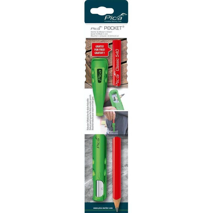 Pica Pocket With 1 Carpenter'S Pencil 24cm