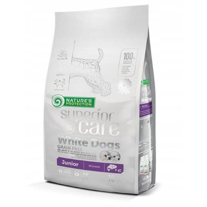 Pienso Para Cachorros  Nature'S Protection Superior Care White Dogs Grain Free Junior Salmón  10 Kg