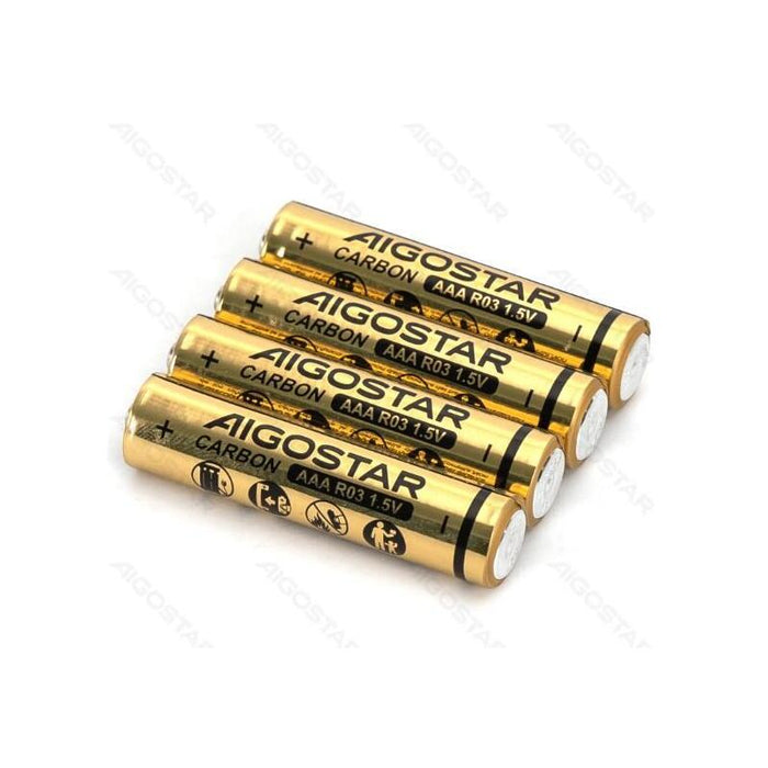 Pila De Carbono-Zinc R03 (Aaa) 1.5v 4 Uds Aigostar 4 Uds./ R03, Aaa/ 1.5v